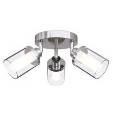 Светильник для ванной комнаты с стеклянными плафонами прозрачного цвета Nowodvorski 8050