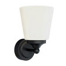 Светильник для ванной комнаты с арматурой чёрного цвета, плафонами белого цвета Nowodvorski 8053