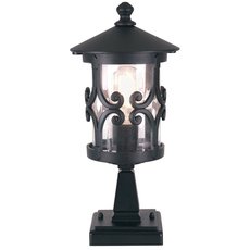 Светильник для уличного освещения с арматурой чёрного цвета, стеклянными плафонами Elstead Lighting BL12 BLACK