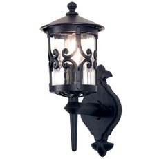 Светильник для уличного освещения с арматурой чёрного цвета, стеклянными плафонами Elstead Lighting BL10 BLACK