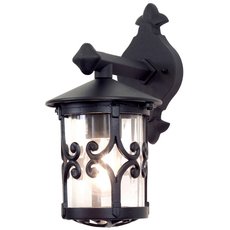 Светильник для уличного освещения с арматурой чёрного цвета, плафонами прозрачного цвета Elstead Lighting BL8 BLACK