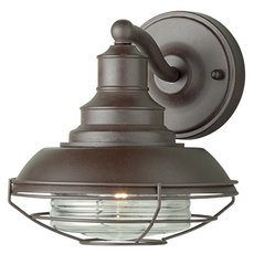 Светильник для уличного освещения с арматурой коричневого цвета, плафонами прозрачного цвета Elstead Lighting EUSTON