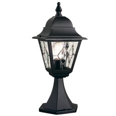 Светильник для уличного освещения с арматурой чёрного цвета, плафонами прозрачного цвета Elstead Lighting NR3 BLK
