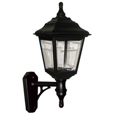 Светильник для уличного освещения с арматурой чёрного цвета, плафонами прозрачного цвета Elstead Lighting KERRY WALL