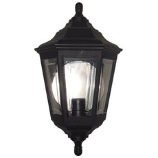Светильник для уличного освещения с арматурой чёрного цвета, плафонами прозрачного цвета Elstead Lighting KINSALE FLUSH