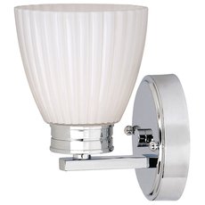 Светильник для ванной комнаты с арматурой хрома цвета, плафонами белого цвета Elstead Lighting BATH/WL1