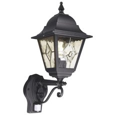 Светильник для уличного освещения с стеклянными плафонами Elstead Lighting NR1 PIR BLACK