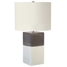 Настольная лампа с плафонами серого цвета Elstead Lighting ALBA/TL CREAM