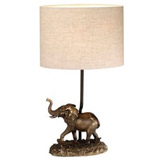 Настольная лампа с арматурой бронзы цвета, текстильными плафонами Elstead Lighting DL/SABI/TL