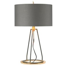 Настольная лампа с текстильными плафонами серого цвета Elstead Lighting FERRARA/TL GPG
