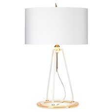 Настольная лампа с арматурой белого цвета, плафонами белого цвета Elstead Lighting FERRARA/TL WPG