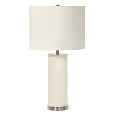 Настольная лампа с текстильными плафонами белого цвета Elstead Lighting RIPPLE/TL WHT