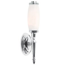 Светильник для ванной комнаты с арматурой хрома цвета, стеклянными плафонами Elstead Lighting BATH/DRYDEN5 PC