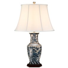 Настольная лампа с текстильными плафонами бежевого цвета Elstead Lighting BLUE HEX/TL
