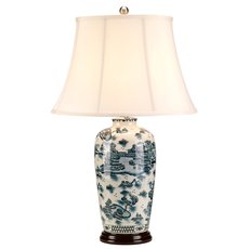 Настольная лампа с текстильными плафонами бежевого цвета Elstead Lighting BLUE TRAD WP/TL