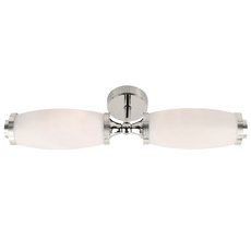 Светильник для ванной комнаты с арматурой хрома цвета, плафонами белого цвета Elstead Lighting BATH/ELIOT2 PC