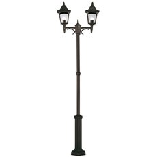 Светильник для уличного освещения с арматурой чёрного цвета, плафонами прозрачного цвета Elstead Lighting CP8 BLACK