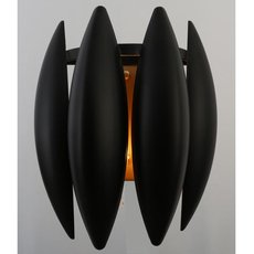 Бра с арматурой чёрного цвета, металлическими плафонами Rivoli 4085-402