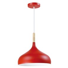 Светильник с металлическими плафонами красного цвета Moderli V1302-1P