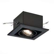 Точечный светильник с арматурой чёрного цвета, металлическими плафонами ST LUCE ST250.448.01