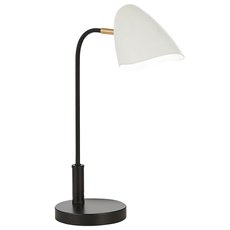 Настольная лампа с арматурой чёрного цвета, плафонами белого цвета EVOLUCE SLE103604-01
