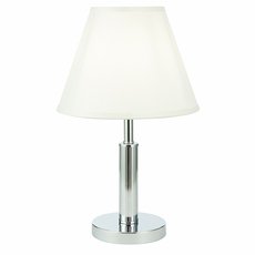 Настольная лампа с арматурой хрома цвета, плафонами белого цвета EVOLUCE SLE111304-01