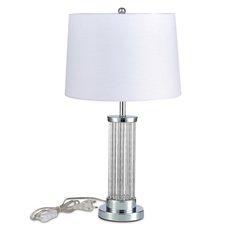 Настольная лампа с арматурой хрома цвета, плафонами белого цвета ST LUCE SL1003.104.01