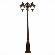 Светильник для уличного освещения с арматурой коричневого цвета, стеклянными плафонами ST LUCE SL083.705.03