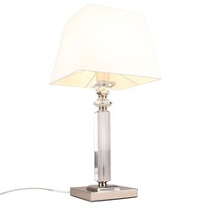 Настольная лампа с арматурой хрома цвета, плафонами белого цвета Aployt APL.723.04.01