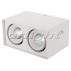 Точечный светильник с плафонами белого цвета Arlight 023083 (SP-CUBUS-S100x200WH-2x11W Day White)