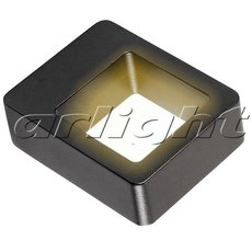 Светильник для уличного освещения с арматурой чёрного цвета, плафонами чёрного цвета Arlight 020341 (LGD-Wall-Frame-2B-5W Warm White)