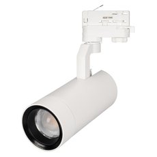 Шинная система с арматурой белого цвета, металлическими плафонами Arlight 031223 (LGD-GELIOS-4TR-R80-30W White6000)