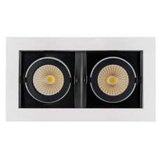 Точечный светильник с металлическими плафонами чёрного цвета Arlight 024131 (CL-KARDAN-S180x102-2x9W White)