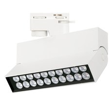 Шинная система с металлическими плафонами белого цвета Arlight 036450 (LGD-LOFT-TRACK-2TR-S170-10W Day4000)