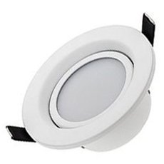 Точечный светильник с арматурой белого цвета, плафонами белого цвета Arlight 018421 (LTD-70WH 5W White)