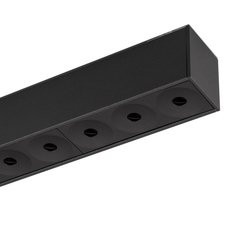 Шинная система с металлическими плафонами чёрного цвета Arlight 034028 (MAG-DARK-45-L200-6W Day4000)