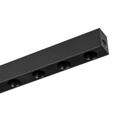 Шинная система с металлическими плафонами чёрного цвета Arlight 033669 (MAG-DOTS-25-L200-6W Warm3000)