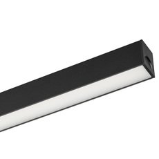 Шинная система с металлическими плафонами чёрного цвета Arlight 033673 (MAG-FLAT-25-L200-6W Warm3000)