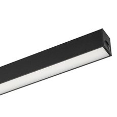 Шинная система с арматурой чёрного цвета, металлическими плафонами Arlight 033675 (MAG-FLAT-25-L600-18W Warm3000)