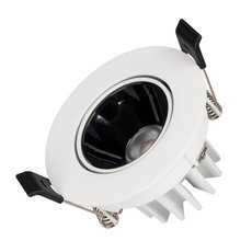 Точечный светильник с арматурой белого цвета, плафонами чёрного цвета Arlight 033658 (MS-FORECAST-BUILT-TURN-R82-8W Day4000)