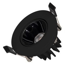 Точечный светильник с плафонами чёрного цвета Arlight 035451 (MS-FORECAST-BUILT-TURN-R82-8W Warm3000)