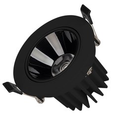 Точечный светильник с металлическими плафонами чёрного цвета Arlight 035453 (MS-FORECAST-BUILT-TURN-R102-12W Warm3000)