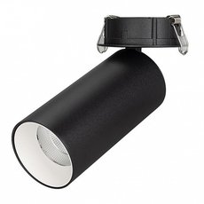 Точечный светильник с металлическими плафонами чёрного цвета Arlight 027253 (SP-POLO-BUILT-R65-8W Warm)