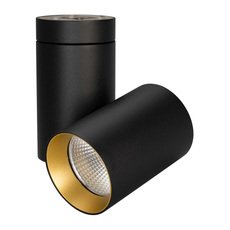 Точечный светильник с арматурой чёрного цвета, металлическими плафонами Arlight 027562 (SP-POLO-SURFACE-TURN-R85-15W Day4000)