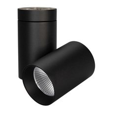 Точечный светильник с арматурой чёрного цвета, плафонами чёрного цвета Arlight 027566 (SP-POLO-SURFACE-TURN-R85-15W Warm3000)