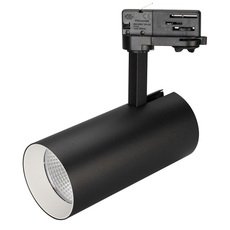 Шинная система с арматурой чёрного цвета, металлическими плафонами Arlight 027459 (SP-POLO-TRACK-LEG-R85-15W White5000)
