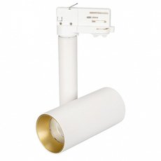 Шинная система с арматурой белого цвета, металлическими плафонами Arlight 027499 (SP-POLO-TRACK-PIPE-R65-8W White)