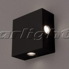 Светильник для уличного освещения с стеклянными плафонами прозрачного цвета Arlight 020340 (LGD-Wall-Quad-76B-8W Warm White)