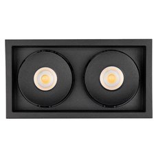 Точечный светильник с арматурой чёрного цвета Arlight 026877 (CL-SIMPLE-S148x80-2x9W Day4000)