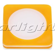 Точечный светильник с арматурой жёлтого цвета, плафонами белого цвета Arlight 020837 (LTD-80x80SOL-Y-5W Day White)